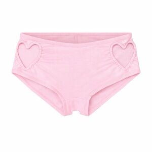 SKIMS Pink Heart-Accent Boyshorts